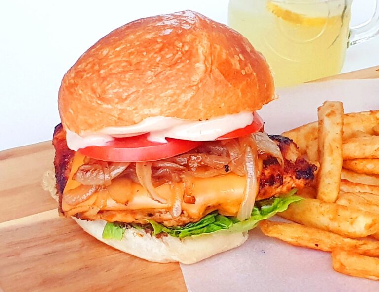 Grilled Chicken Burger Deliciously