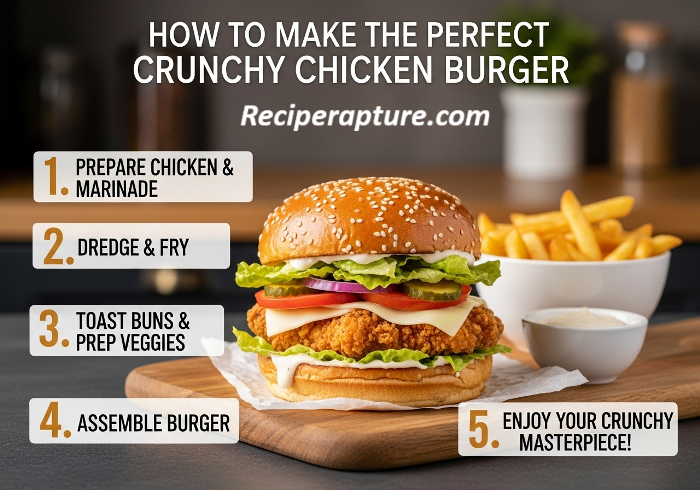 How to Make the Perfect Chicken Crunchy Burger at Home