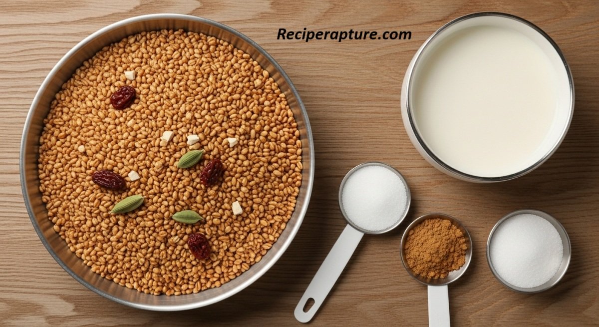 Sweet Dalia Recipe | Pakistani Cracked Wheat Porridge - RecipeRapture
