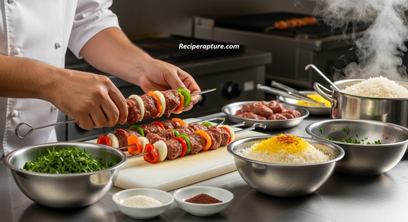 Authentic Chullu Kabab Recipe – Juicy Persian-Style Grilled Kababs ...