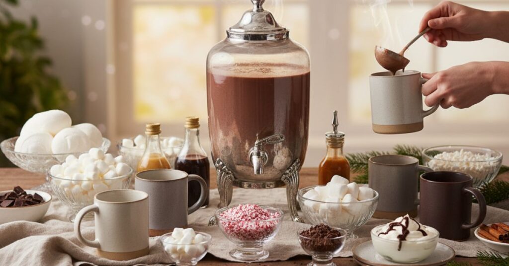Serving Hot Chocolate for Guests or Events