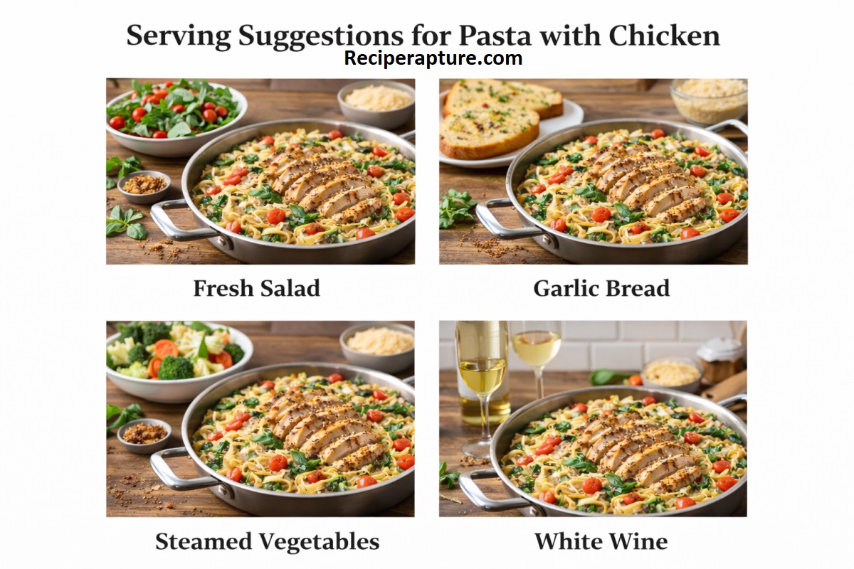 Pasta with Chicken – Creamy & Easy Recipe