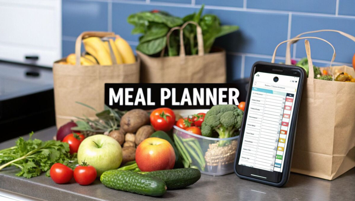 Best meal planning and grocery list tools dashboard interface on mobile and lapto